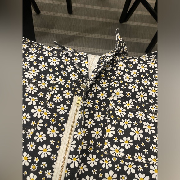 Big Bud Press Shortsleeve romper Jumpsuit Lazy black Daisy Print 4XL - Picture 7 of 11